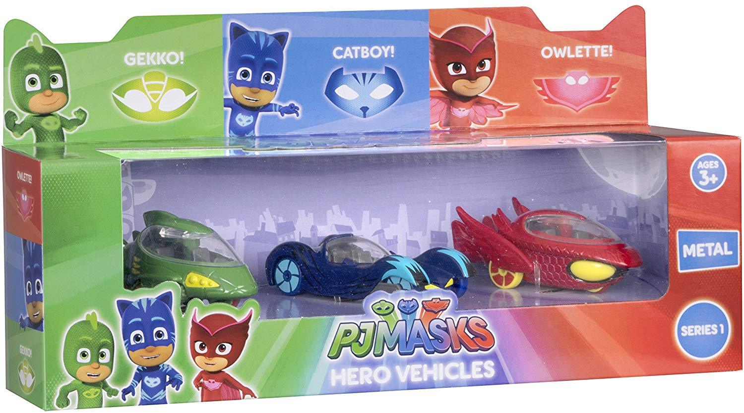 PJ MASKS DIECAST VEHICLES 3 PACK - Toyworld Frankston