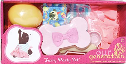 OUR GENERATION DOG GARMENT – FURRY PARTY SET | OUR GENERATION | Toyworld Frankston