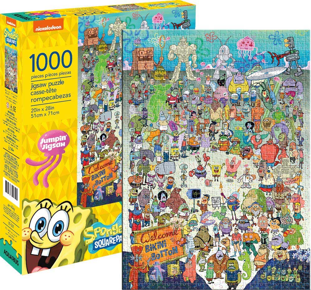 SPONGEBOB SQUAREPANTS CAST 1000 PC - Toyworld Frankston