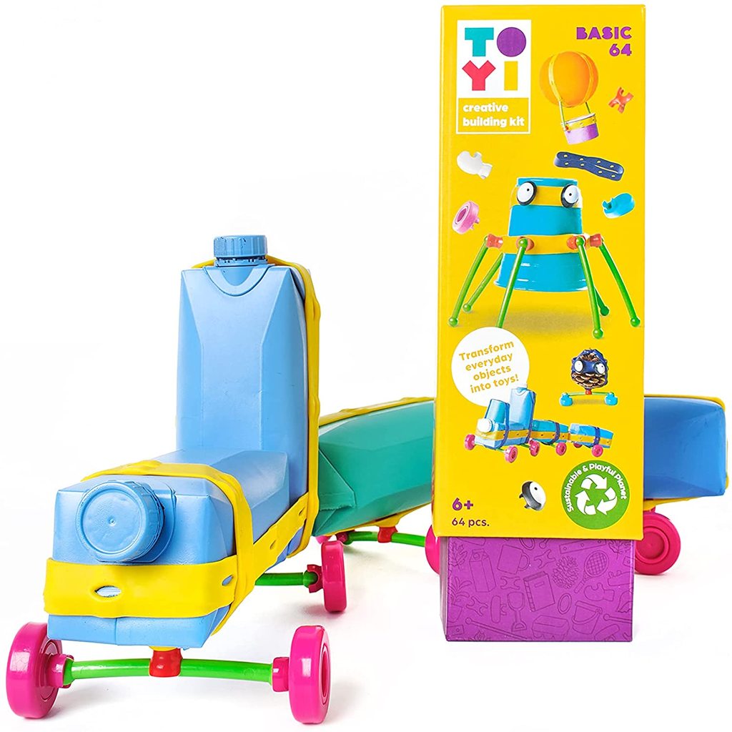 TOYI BASIC CREATIVE BUILDING KIT 64 PC - Toyworld Frankston