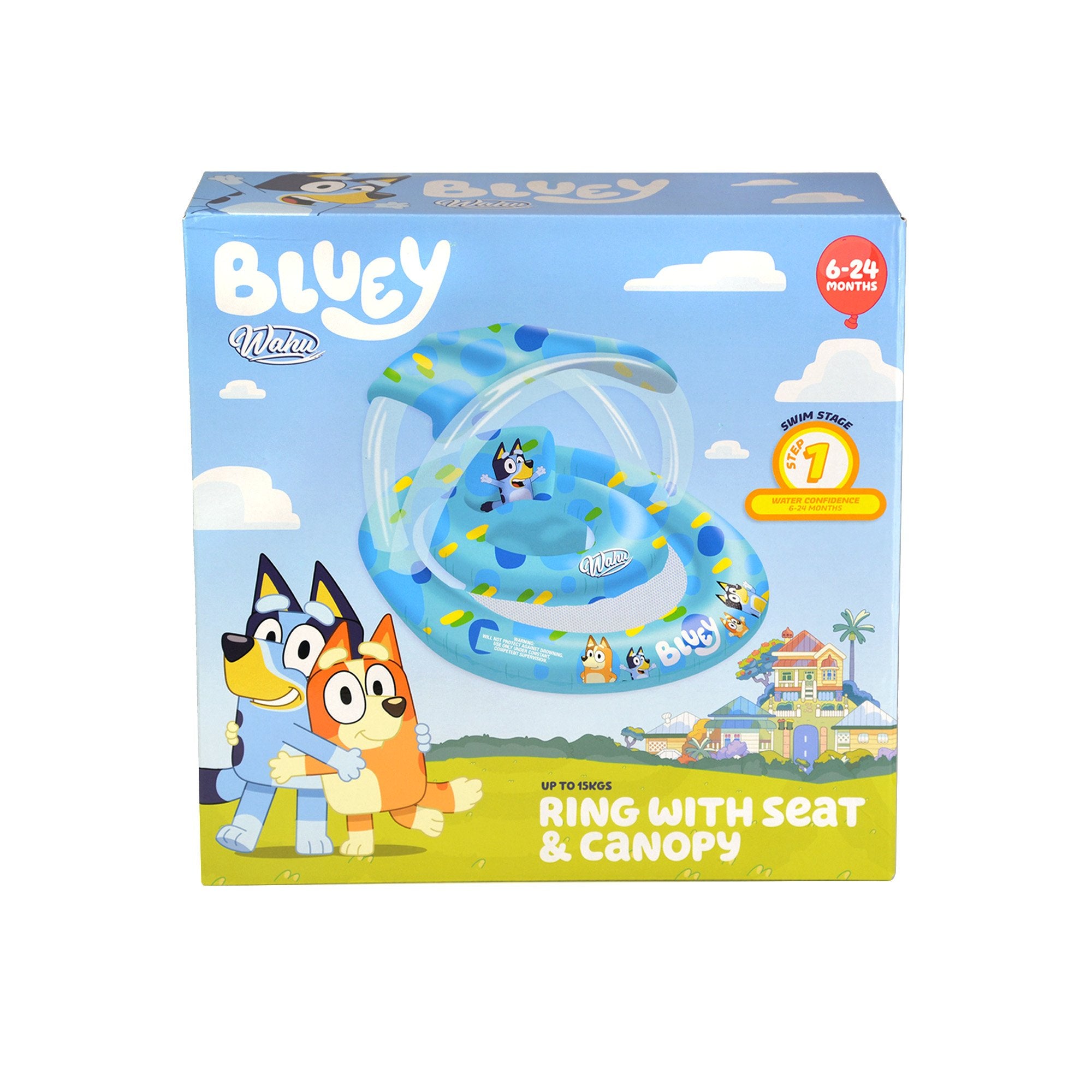 WAHU RING WITH SEAT AND CANOPY BLUE - Toyworld Frankston