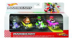 Hot Wheels 1:64 Mario Kart 4-Pack Diecast Vehicles - Toyworld Frankston