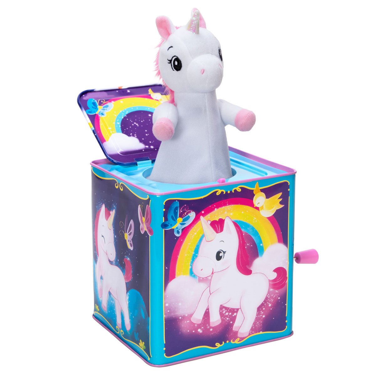 SCHYLLING -UNICORN POP AND GLOW JACK IN THE BOX - Toyworld Frankston