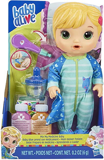 BABY ALIVE MIX MY MEDICINE BLONDE HAIR