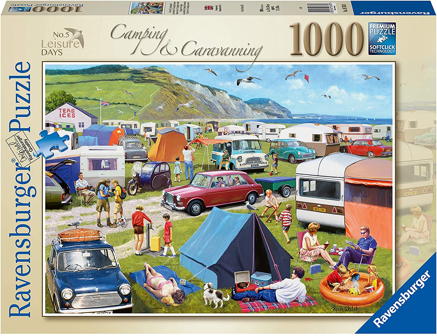 RAVENSBURGER - LEISURE DAYS no.5 CAMPING & CARAVANNING 1000PC - Toyworld Frankston