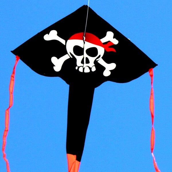 PIRATE DELTA KITE DELTA PRINTED 92CM WINGSPAN - Toyworld Frankston