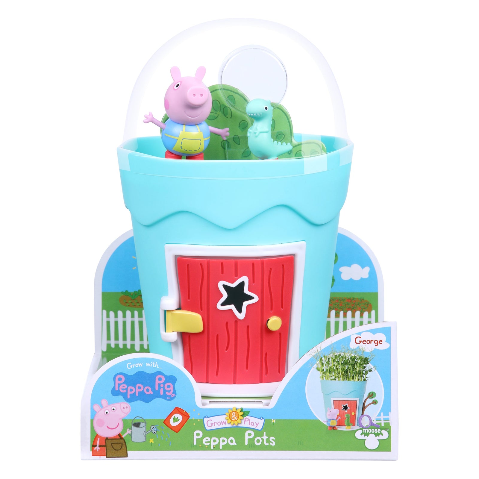 PEPPA PIG GROW & PLAY POTS GEORGE - Toyworld Frankston