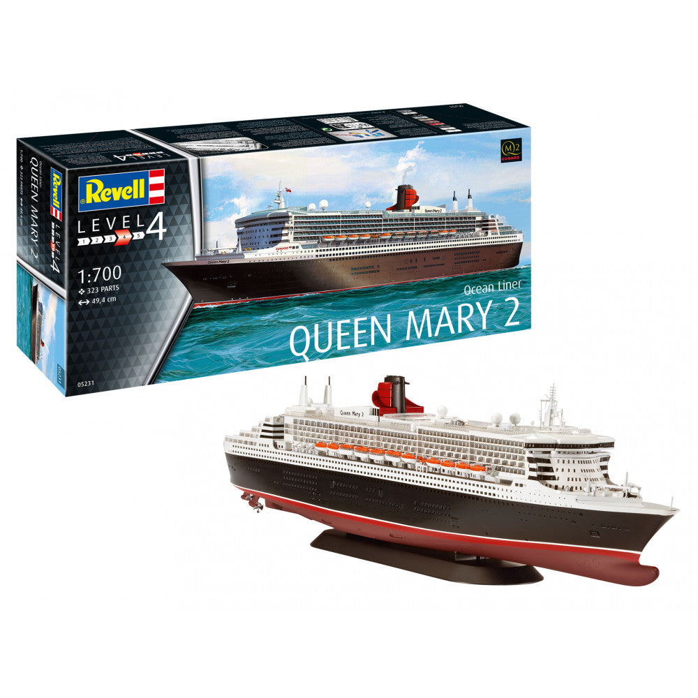 REVELL 1:700 QUEEN MARY 2 OCEAN LINER - Toyworld Frankston