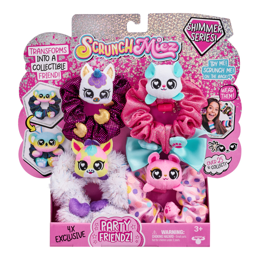 SCRUNCHMIEZ SHIMMER SERIES 4 PK - Toyworld Frankston