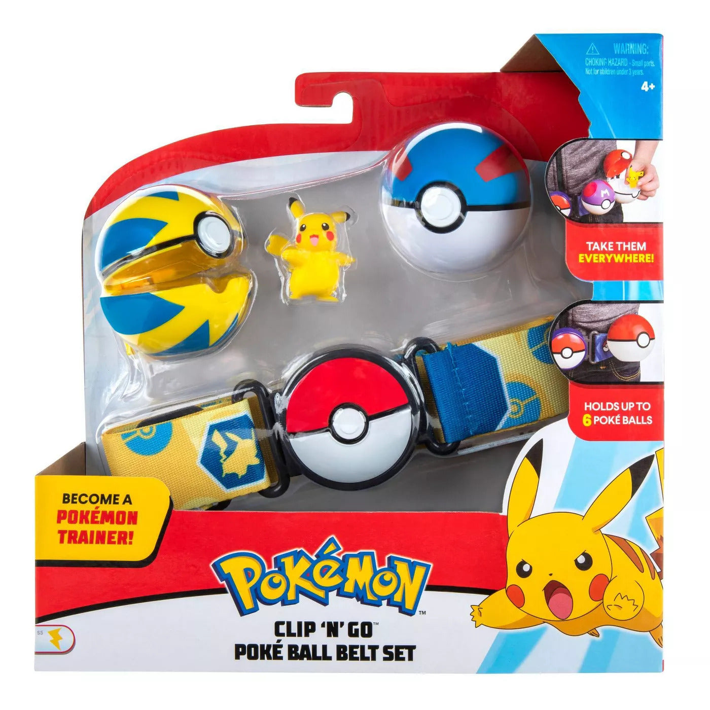 POKEMON CLIP N GO POKE BALL BELT SET - Toyworld Frankston