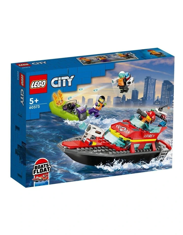 LEGO 60373 CITY FIRE RESCUE BOAT - Toyworld Frankston