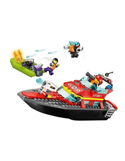 LEGO 60373 CITY FIRE RESCUE BOAT - Toyworld Frankston
