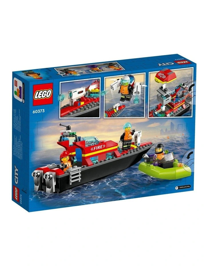 LEGO 60373 CITY FIRE RESCUE BOAT - Toyworld Frankston