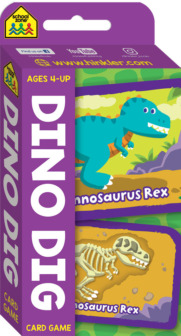 SCHOOLZONE: DINO DIG FLASH CARDS - Toyworld Frankston