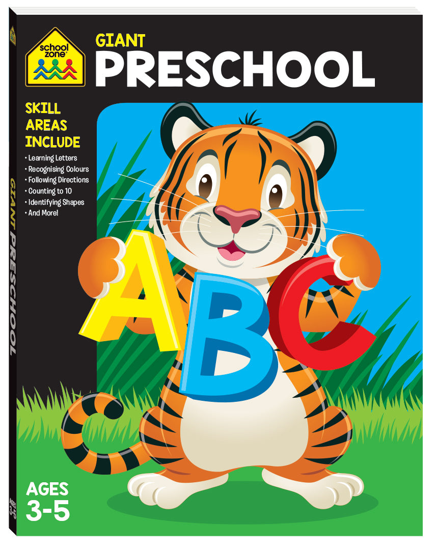 SCHOOL ZONE GIANT WORKBOOK: PRESCHOOL - Toyworld Frankston