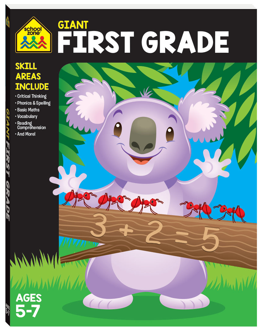 SCHOOL ZONE GIANT FIRST GRADE 5-7 YEARS - Toyworld Frankston