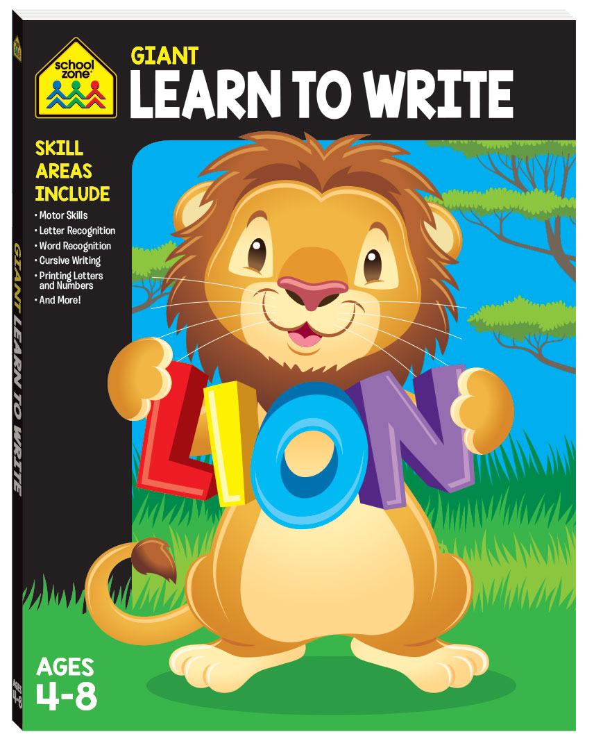 SCHOOL ZONE GIANT LEARN TO WRITE - Toyworld Frankston
