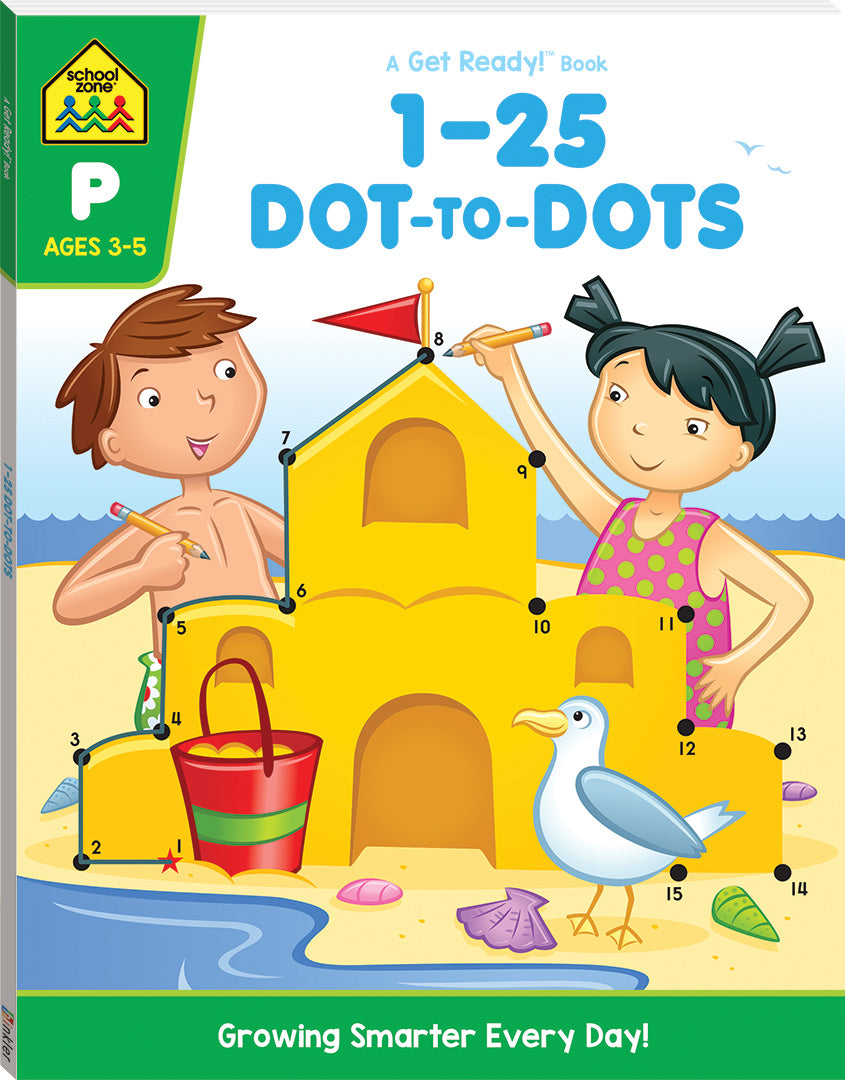 SCHOOL ZONE : 1-25 DOT TO DOT: A GET READY BOOK - Toyworld Frankston