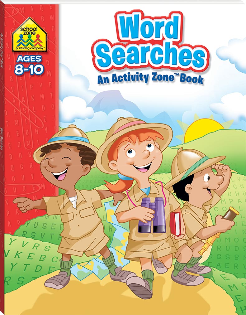 SCHOOL ZONE ACTIVITY ZONE WORD SEARCHES BOOK - Toyworld Frankston