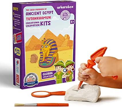 ARKEROBOX  EDUCATIONAL EXCAVATION KIT - ANCIENT EGYPT - TUTANKHAMUN - Toyworld Frankston