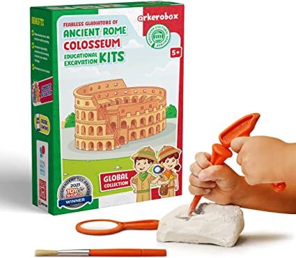 ARKEROBOX EDUCATIONAL EXCAVATION KIT - ANCIENT ROME - COLOSSEUM - Toyworld Frankston