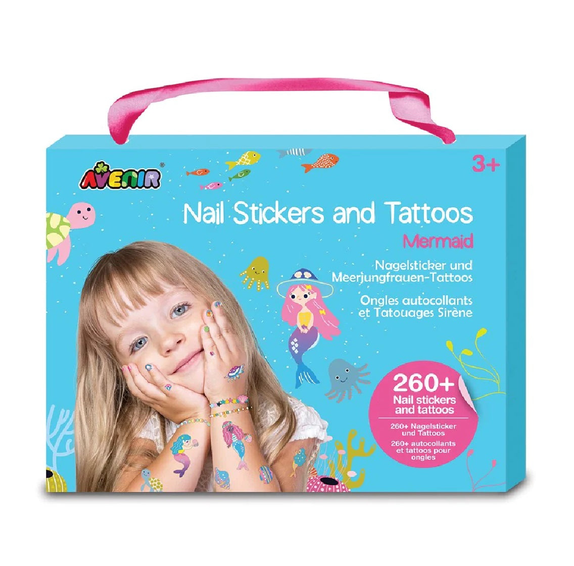 AVENIR NAIL STICKERS AND TATTOOS MERMAID - Toyworld Frankston