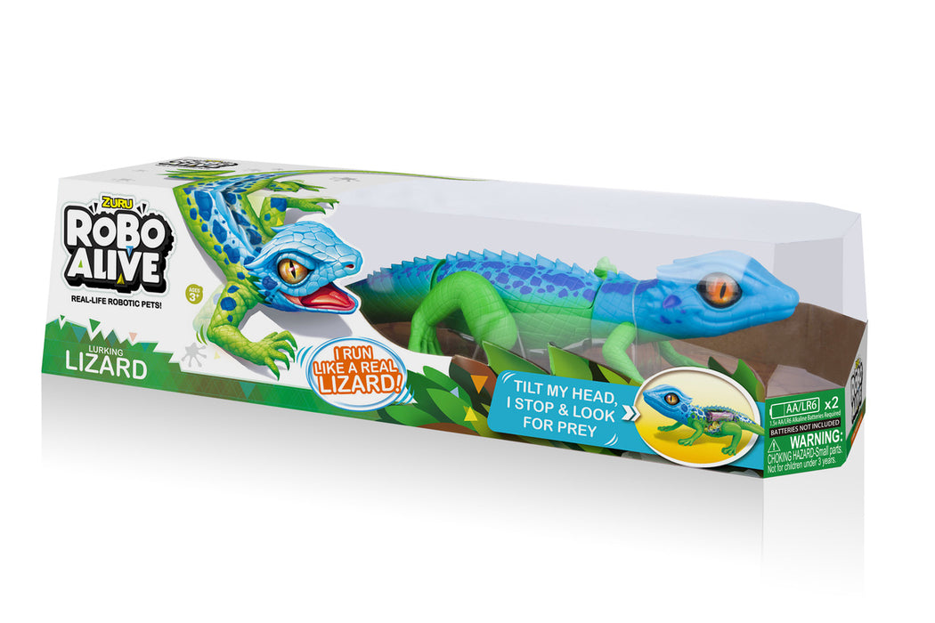 ZURU ROBO ALIVE LIGHT-UP FRILL NECK LIZARD ASSORTED - Toyworld Frankston