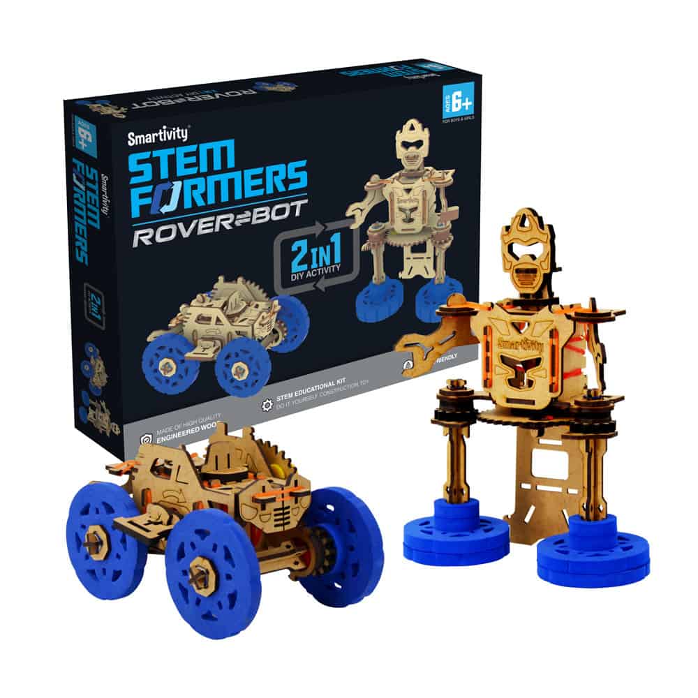 SMARTIVITY STEMFORMER - WINDUP CAR AND ROBOT - Toyworld Frankston