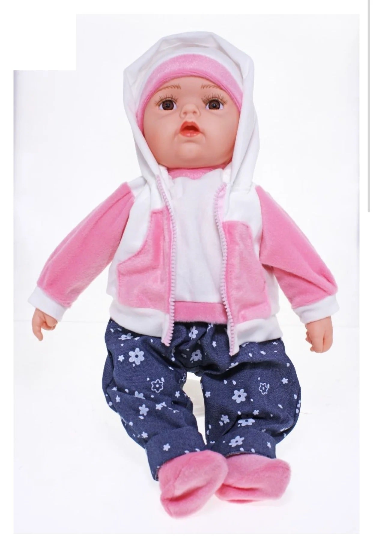 BABY DOLL PINK/WHITE - LAYLA - Toyworld Frankston