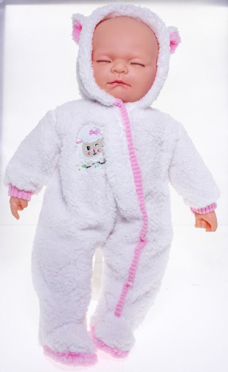 BABY DOLL WHITE LAMB - LUNA - Toyworld Frankston