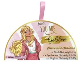 BARBIE GOLDEN BLUSH COSMETIC PALLET - Toyworld Frankston
