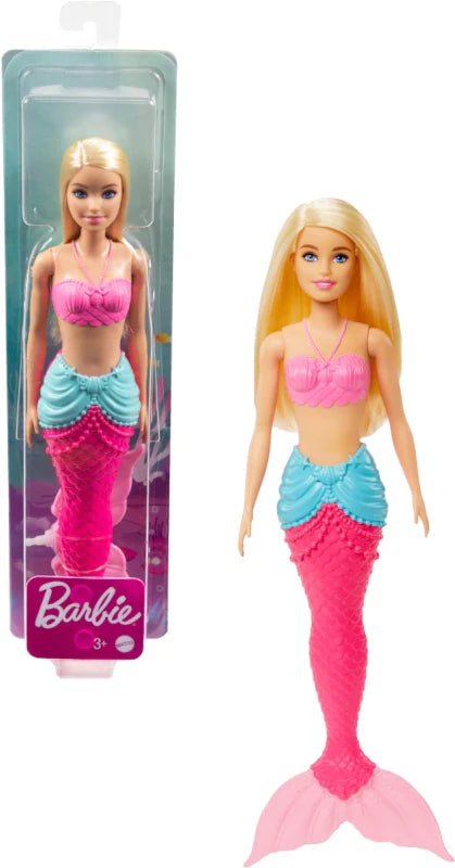 BARBIE DREAMTOPIA MERMAID DOLL - BLONDE HAIR PINK TAIL - Toyworld Frankston
