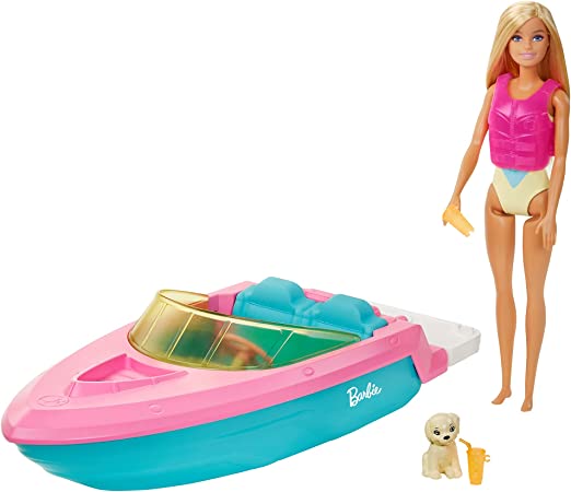 BARBIE DOLL & BOAT PLAYSET - Toyworld Frankston
