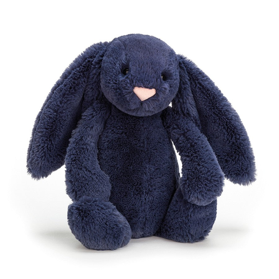 JELLYCAT BASHFUL NAVY BUNNY SMALL - Toyworld Frankston