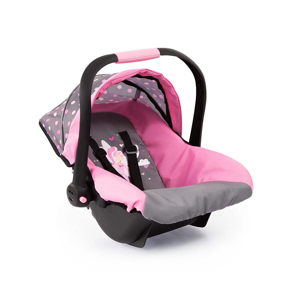 BAYER DOLL CAR CAPSULE - LIGHT GREY & PINK WITH FAIRY - Toyworld Frankston