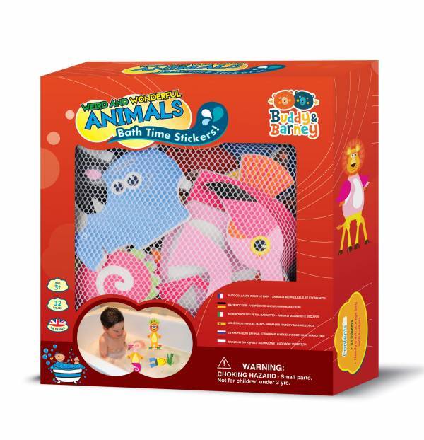 BUDDY AND BARNEY BATH TIME STICKS WEIRD AND WONDERFUL ANIMALS - Toyworld Frankston