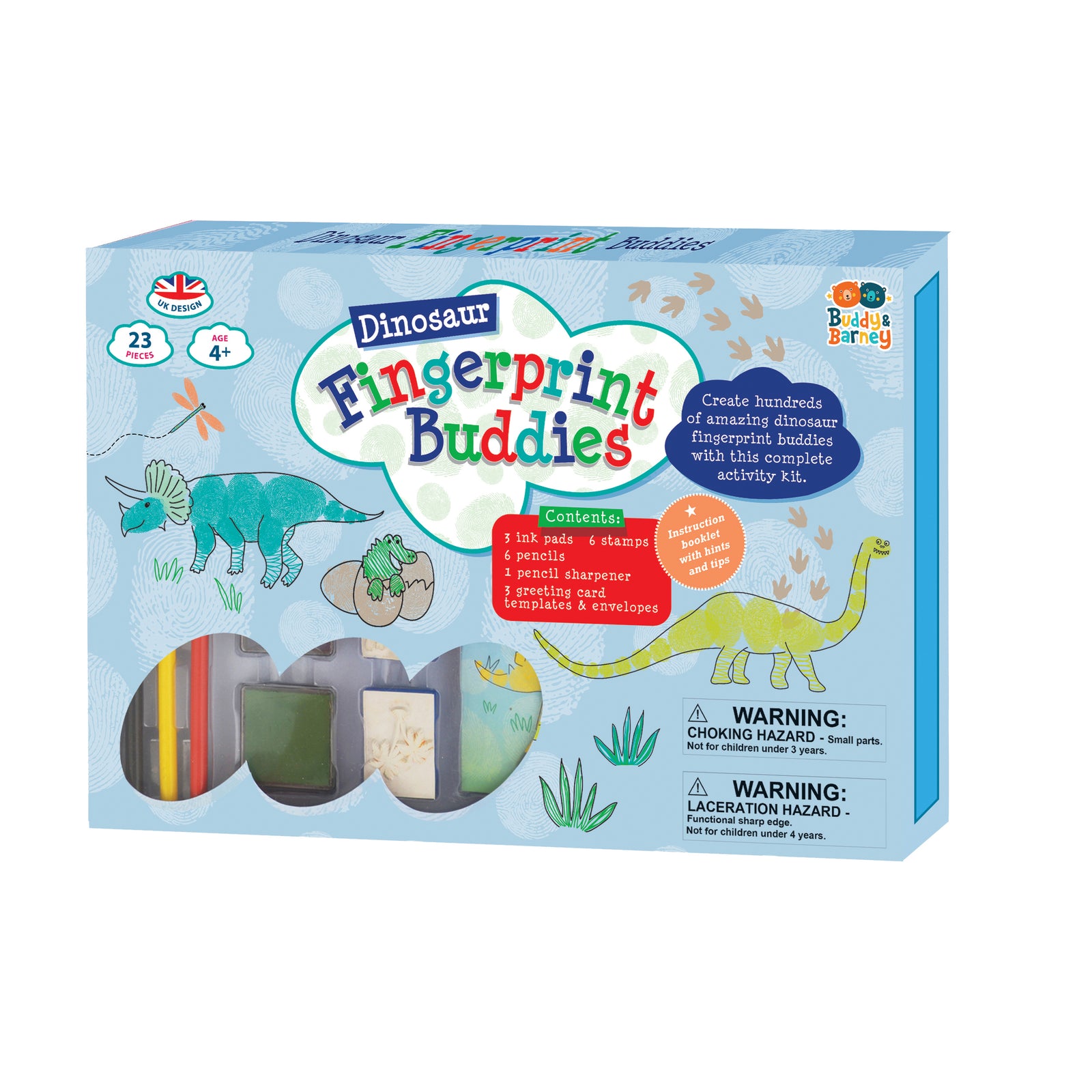 FINGERPRINT BUDDIES DINOSAUR - SINGLE DRAW - Toyworld Frankston