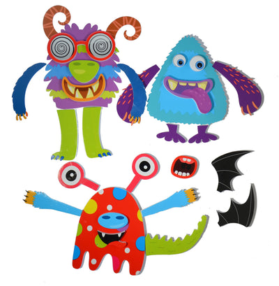 BATH STICKERS SILLY MONSTERS - Toyworld Frankston