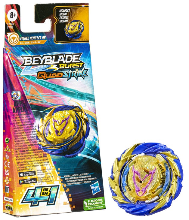BEYBLADE BURST QUADSTRIKE FIERCE ACHILLES - Toyworld Frankston