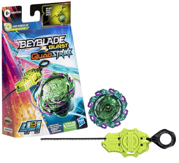 BEYBLADE BURST QUADSTRIKE STARTER PACK CHAIN KERBEUS K8 - Toyworld Frankston