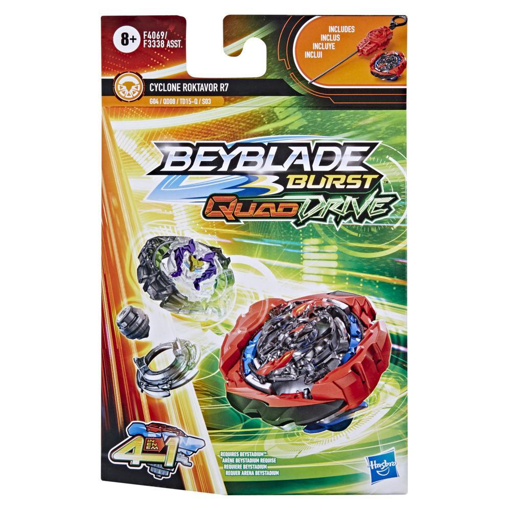 BEYBLADE BURST QUADDRIVE CYCLONE ROKTAVOR R7 STARTER PACK - Toyworld Frankston