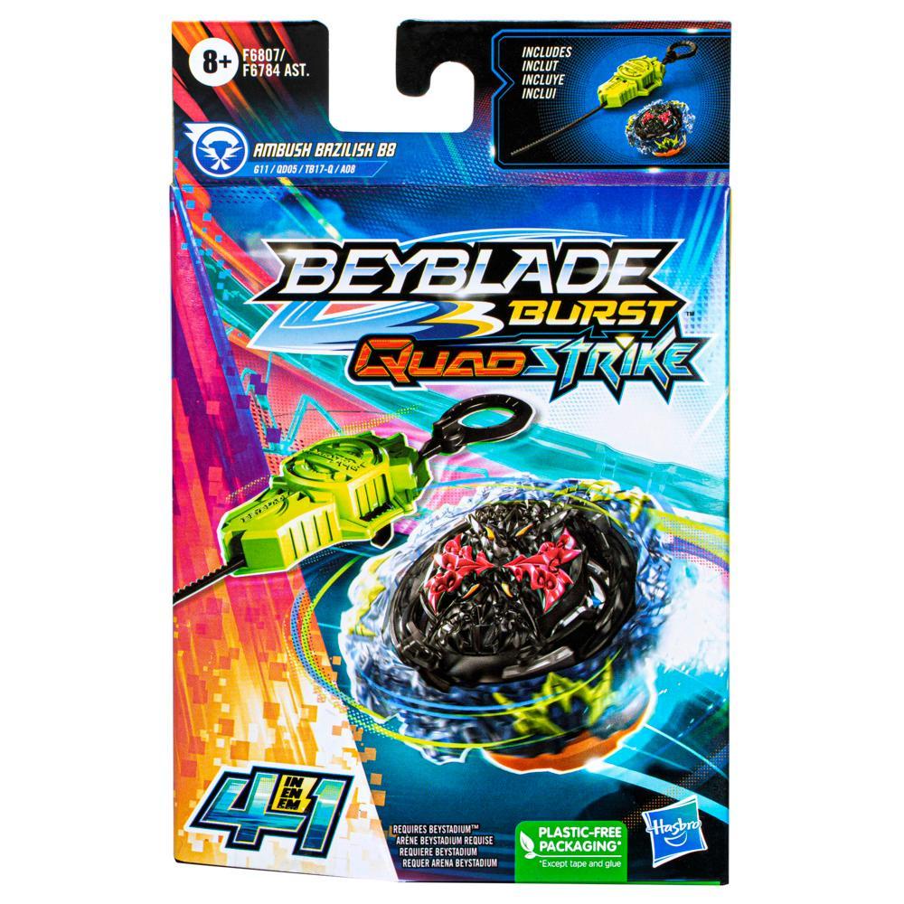 BEYBLADE BURST QUADSTRIKE STARTER PACK AMBUSH BAZILISH BB