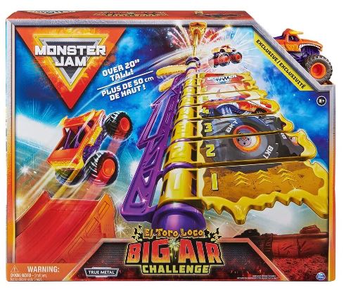 MONSTER JAM 1:64 EL TORO LOCO BIG AIR CHALLENGE SET - Toyworld Frankston