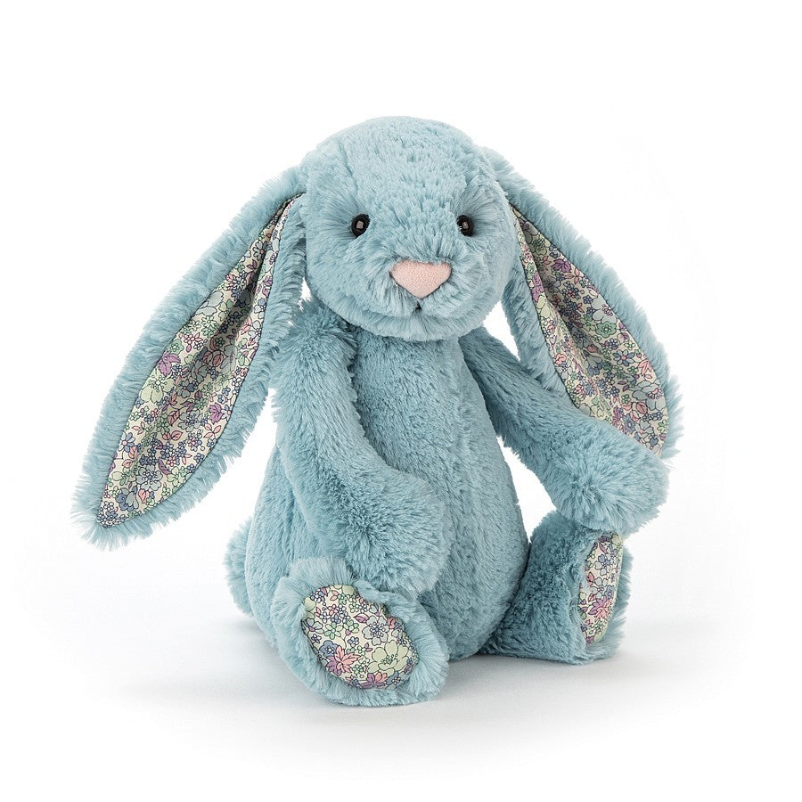 JELLYCAT BLOSSOM AQUA BUNNY MEDIUM - Toyworld Frankston