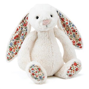 JELLYCAT - LITTLE CREAM BLOSSOM BUNNY - Toyworld Frankston