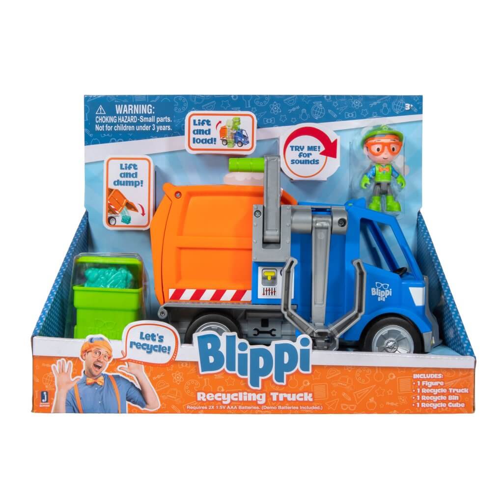 BLIPPI FEATURE VEHICLE RECYCLING TRUCK - Toyworld Frankston