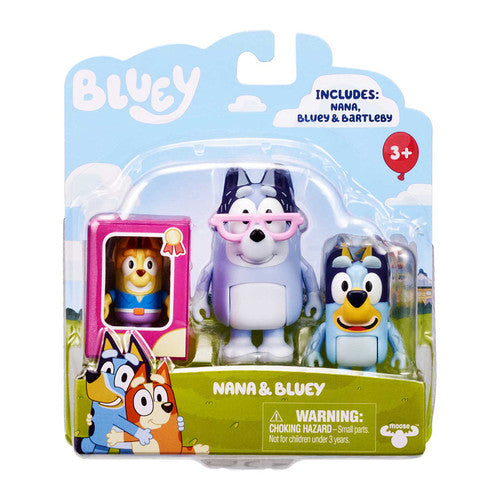 BLUEY S6 FIGURE PACK - NANA AND BLUEY - Toyworld Frankston