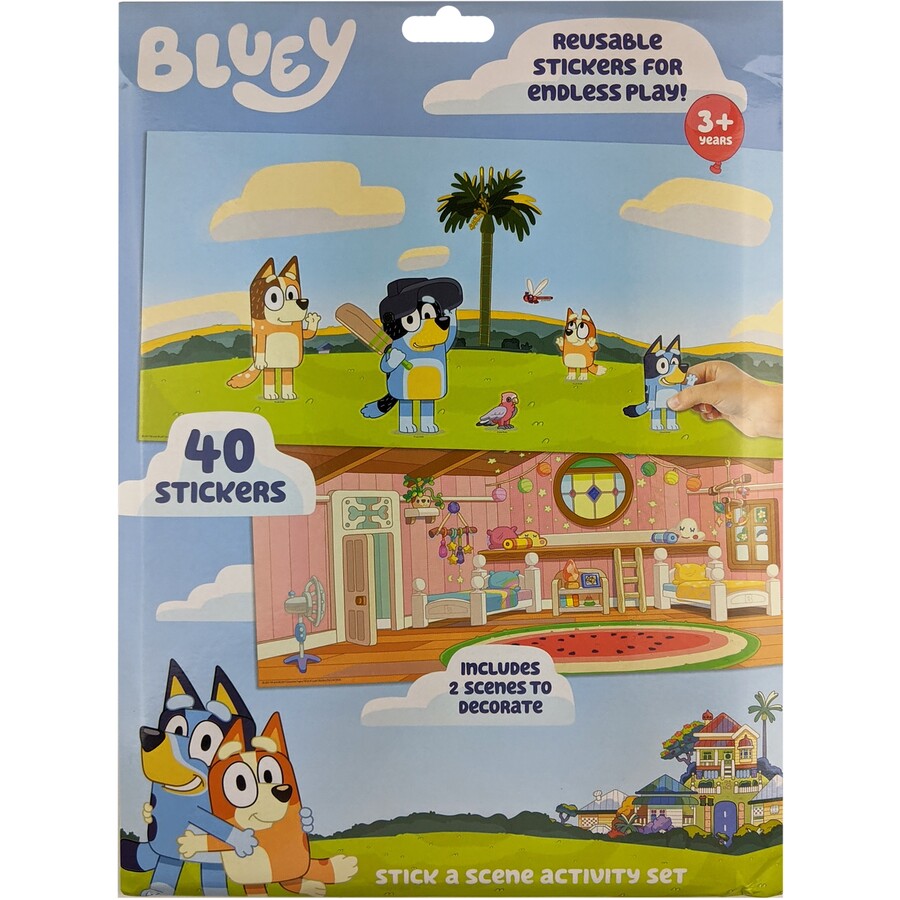 BLUEY STICK A SCENE ACTIVITY SET - Toyworld Frankston