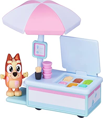 BLUEY VEHICLE & FIGURE BINGOS ICE CREAM CART - Toyworld Frankston