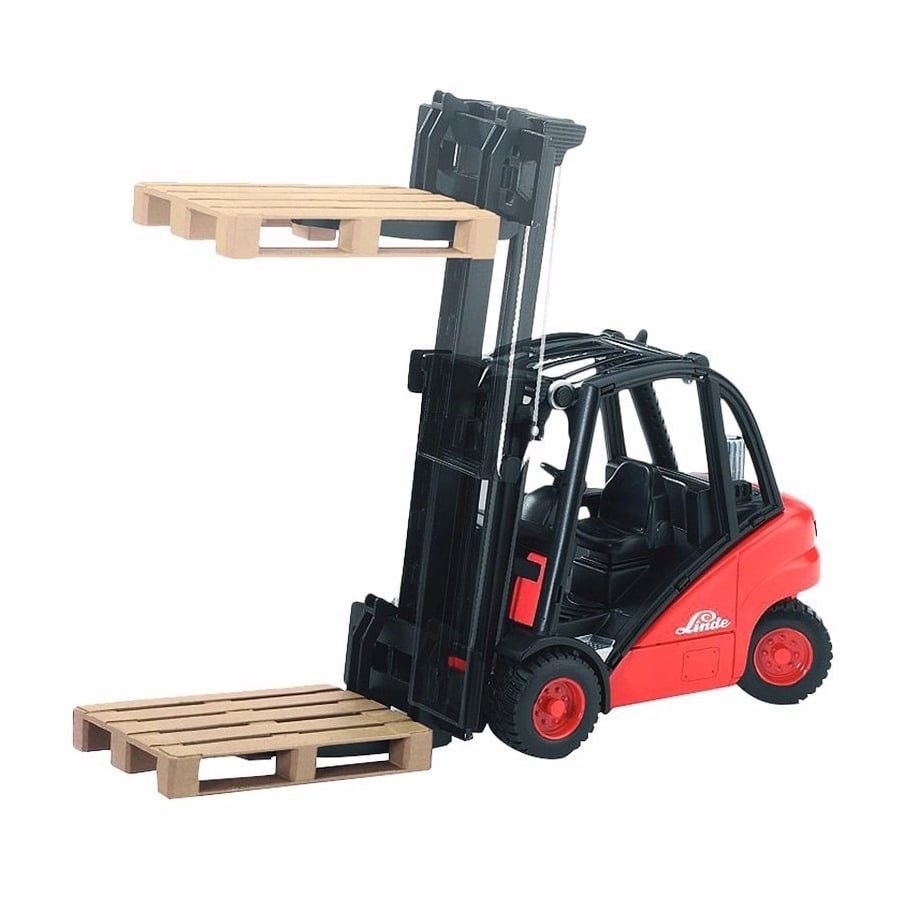 BRUDER LINDE FORKLIFT H30D W/2 PALLETS - Toyworld Frankston